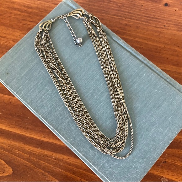 Vintage Multi Chain Choker - Picture 2 of 6